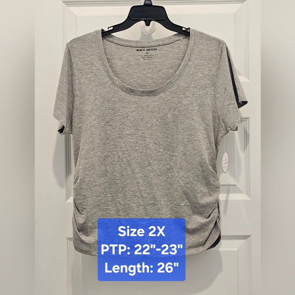 Moral Society Short Sleeve Top, NWT, Size 2X
